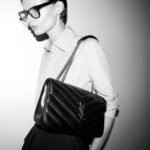 Saint Laurent Loulou Medium Chain Bag Black 29cm 801439aaeax1000 - Image 6