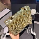 Chanel Mini Flap Bag Star Coin Purse Yellow Gold 20Cm As4646 B14873 Nt671 - Image 6