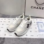 Chanel Mesh Suede Sneaker White Black G37492 Y55236 10601 - Image 3