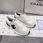 Chanel Mesh Suede Sneaker White Black G37492 Y55236 10601 - Image 2