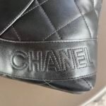 Chanel Cc Caviar Shopping Bag Black 37Cm - Image 4