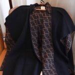 Fendi Junior Cape Black And Logo Reversible Cape Jfq056aklsf1m0t - Image 5