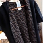 Fendi Junior Cape Black And Logo Reversible Cape Jfq056aklsf1m0t - Image 3