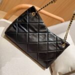 Chanel Shopping Bag Gold Tone Metal Black 38Cm As5740 B22139 94305 - Image 5