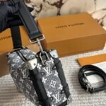 Louis Vuitton MM Side Trunk Bag Denim Gray 23Cm M21460 - Image 3