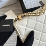 Chanel Mini Single Flap Bag Gold Hardware White 19Cm As2615 B05973 10601 - Image 7