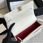 Chanel Mini Single Flap Bag Gold Hardware White 19Cm As2615 B05973 10601 - Image 8