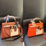 Hermes Colormatic Kelly 25 Retourne Orange 28cm - Image 9