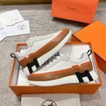 Hermes Bouncing Sneaker White And Brown H242796Zh90400 - Image 5