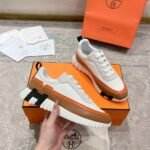 Hermes Bouncing Sneaker White And Brown H242796Zh90400 - Image 7