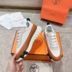 Hermes Bouncing Sneaker White And Brown H242796Zh90400 - Image 8