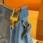 Louis Vuitton Pochette Accessories Xl Damier Denim Blue 28Cm N00204 - Image 8