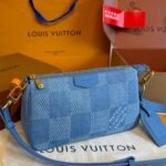 Louis Vuitton Pochette Accessories Xl Damier Denim Blue 28Cm N00204 - Image 2