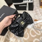 Chanel Mini Bow Bag Shiny And Gold Tone Metal Black 21Cm As5849 B22148 94305 - Image 4