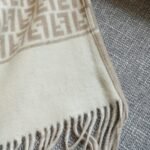 Fendi Poncho Beige Wool And Cashmere Poncho Fxx723aqcwf0qb9 - Image 7