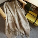 Fendi Poncho Beige Wool And Cashmere Poncho Fxx723aqcwf0qb9 - Image 2