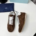 Prada Suede Sneakers Dark Brown 1e152o 054 F0324 F 020 - Image 3