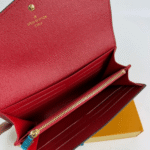 Louis Vuitton Sarah Wallet Monogram Canvas Coquelicot Red 19Cm M62236 - Image 5