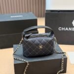Chanel Mini Clutch With Shoulder Strap Denim Dark Blue 17cm - Image 2