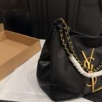 Saint Laurent Chain Hobo Bag Black 30cm - Image 5