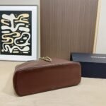 Chanel Large Shopping Bag Gold Tone Hardware Brown 32Cm - Image 6