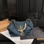Saint Laurent Chain Hobo Bag Denim Blue 30cm - Image 2