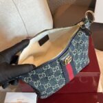 Gucci Vanity Mini Bag Blue And White GG Denim 19cm - Image 5