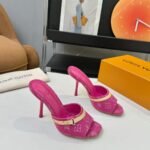 Louis Vuitton 6AM Mule Denim Fuschia 1AJMXS - Image 2