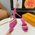 Louis Vuitton 6AM Mule Denim Fuschia 1AJMXS - Image 4