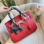 Hermes Birkin 35 Togo Leather Gold Hardware Red 35Cm - Image 3