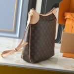 Louis Vuitton Odéon PM Monogram Canvas Shoulder Bag Brown 29cm - Image 2