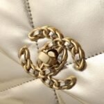 Chanel 19 Handbag Metallic Gold And Silver Tone 26Cm As1160 B05457 Nc293 - Image 6