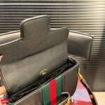Gucci Horsebit 1955 Small Shoulder Bag Black Leather 21cm 866762 AAGIQ 1053 - Image 10