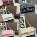 Chanel Flap Bag With Camellia Flower Chain Beige 26Cm - Image 8