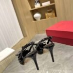 Valentino Rockstud Bow 100 Patent Slingback Pump Black WS0LB8LXH0NO - Image 5