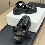Prada Leather Fisherman Sandals Black 1X923N 7V6 F0002 F 055 - Image 3
