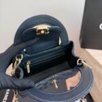 Chanel Clutch With Strap Gold Metal Washed Denim Blue 19cm - Image 7