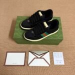 Gucci Women Screener Sneaker Black Leather 840305 FAES7 1059 - Image 7