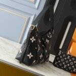 Louis Vuitton Carryall PM Bicolor Monogram Empreinte Black Beige 29Cm - Image 3