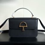 Gucci Siena Medium Top Handle Bag Black Leather 25Cm ‎855535 AAFKB 1000 - Image 2