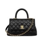 Chanel Trendy Cc Top Handle Bag Python Black 23Cm