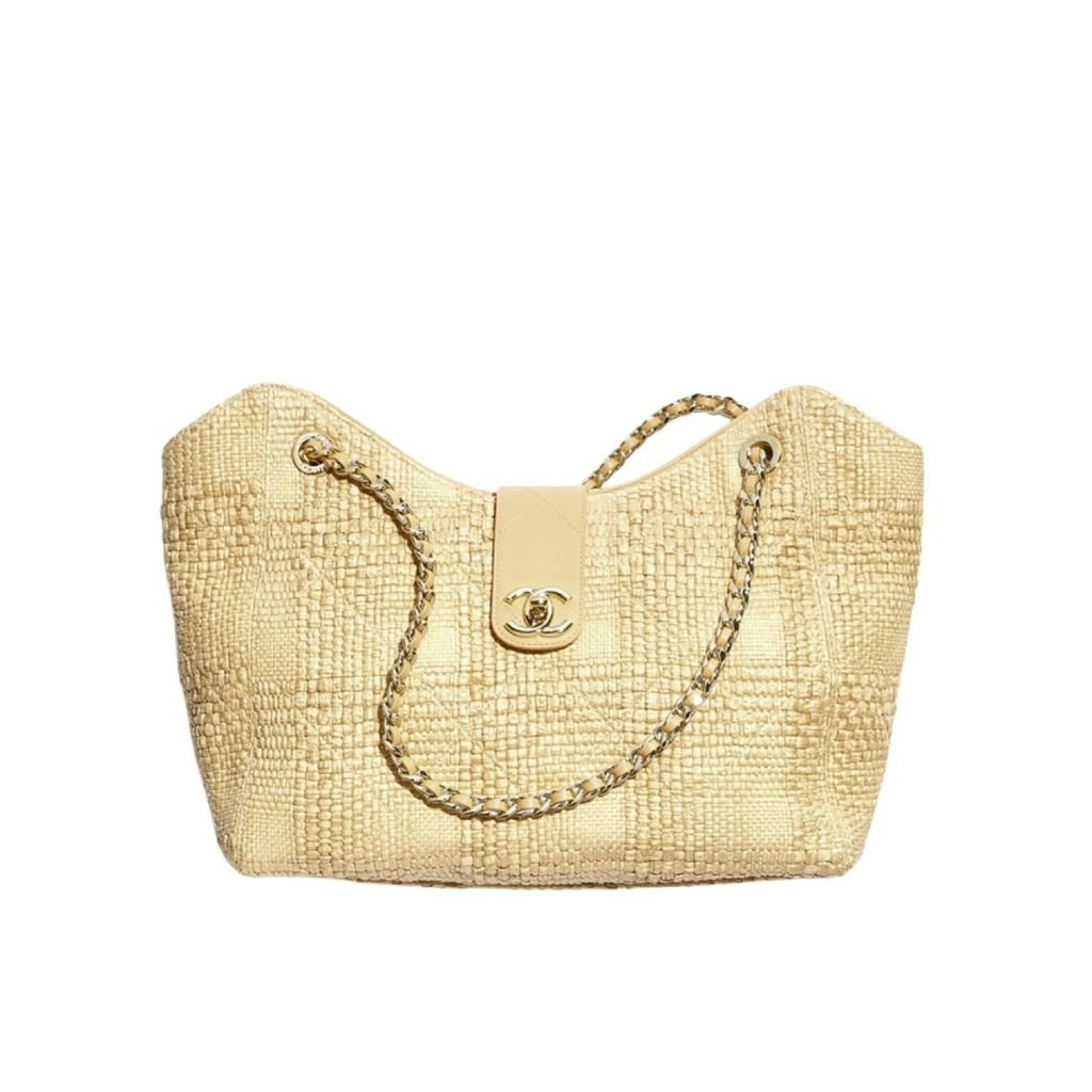 Emlina-Thumbnail-1-1 Chanel Shopping Bag Braided Raffia Beige 26Cm AS6090 B23527 U7508 - Image 1