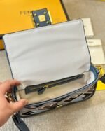 Fendi Baguette Ff Embroidered Shoulder Bag Multicolor 26Cm - Image 8