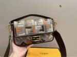 Fendi Baguette Multicolor Canvas Bag With Ff Embroidery 25Cm 8Br600Anh4F1Mql - Image 8