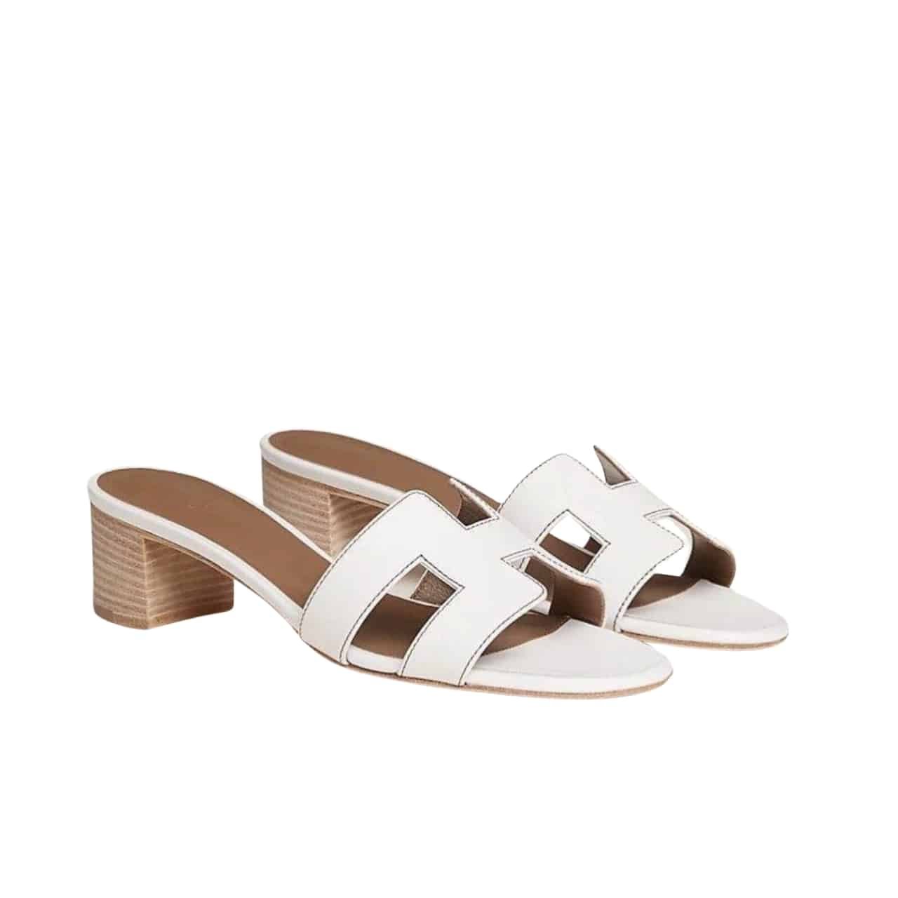 GCBB01-1-3 Hermes Oasis Sandals 26Mm In White - Image 1