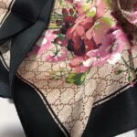 Gucci Gg Blooms Foulard Scarf Black - Image 5