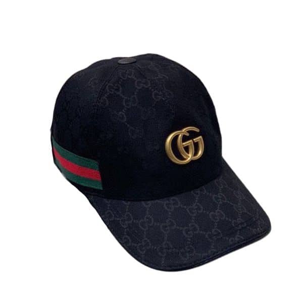 xr:d:DAFfGYFmHxw:17,j:2100524586,t:23040402 Gucci Gg Canvas With Web Baseball Cap Black - Image 1