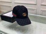 Gucci Gg Canvas With Web Baseball Cap Black - Image 6