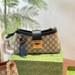 Gucci Padlock Small Shoulder Bag Black 25Cm 811705 Khnkg 9769 - Image 2