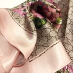 Gucci Gg Blooms Foulard Scarf Light Pink - Image 7